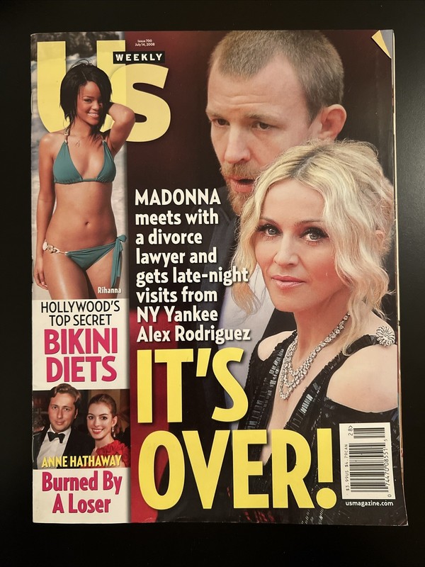 Us weekly magazine 2008 Madonna guy Ritchie divorce