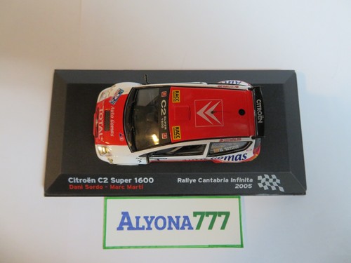 Altaya 1/43 CITROEN C2 Super 1600 2005 Cantabria Rally Diecast Car Model - Picture 3 of 12