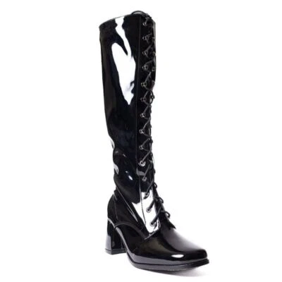 Erogance Gothique Talons Hauts R2020 Noir Tapoter / R2020-B-Pat - Photo 1/4
