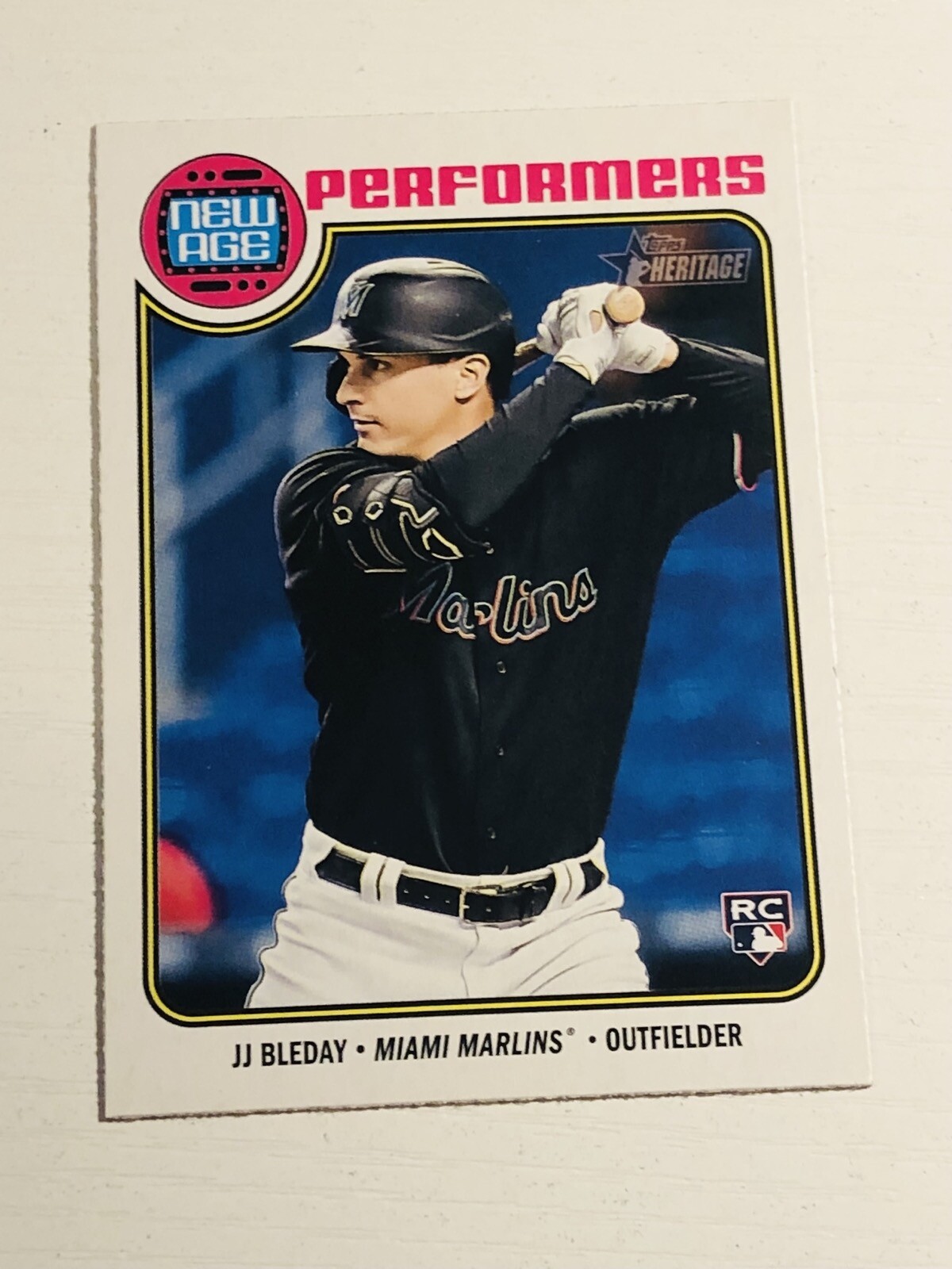2023 Topps Heritage New Age Performers JJ Bleday Miami Marlins NA-14