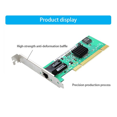 RJ-45 LAN Adapter Game PCI Gigabit Network Card Adapter 10/100/1000Mbps Lan Card - Picture 2 of 6