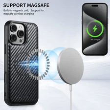 Mag Safe Stand Case Cover For iPhone 16 Pro Max 15 14 13 12 w/ Detachable Wallet