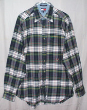 Tommy Hilfiger Lion Crest Plaid Shirt Size L
