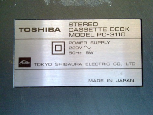 Toshiba modello PC-3110 lettore/registratore cassette - Foto 5 di 5