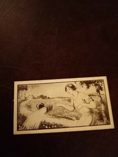 Sa36 Tobacco Card, WH & J Woods, AESOPS FABLES, 1932, milkwoman
