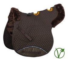 Rhinegold Vented Spine Luxe Fur Saddle Numnah GP Fit,  5 Colours