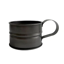 3" Revolutionary Style Tin Mug, Antique Reproduction, Reenactment Supplies