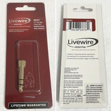Livewire Threaded Headphone Adapter 3.5 mm TRS Female to 1/4" TRS Male New
