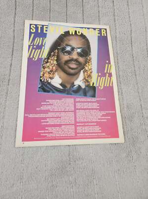 FPOT13 MAGAZIN LIEDWÖRTER 11X8'' STEVIE WONDER: LIEBE LICHT IM FLUG
