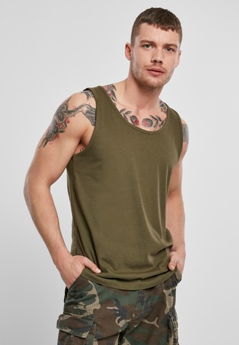 BRANDIT Top Canotta T-shirt uomo militare sport casual Over sizes - Picture 10 of 50