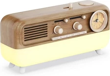 Sleep Sound Machine & Wake Up Alarm Clock Natural/White Noise Sounds Night Light