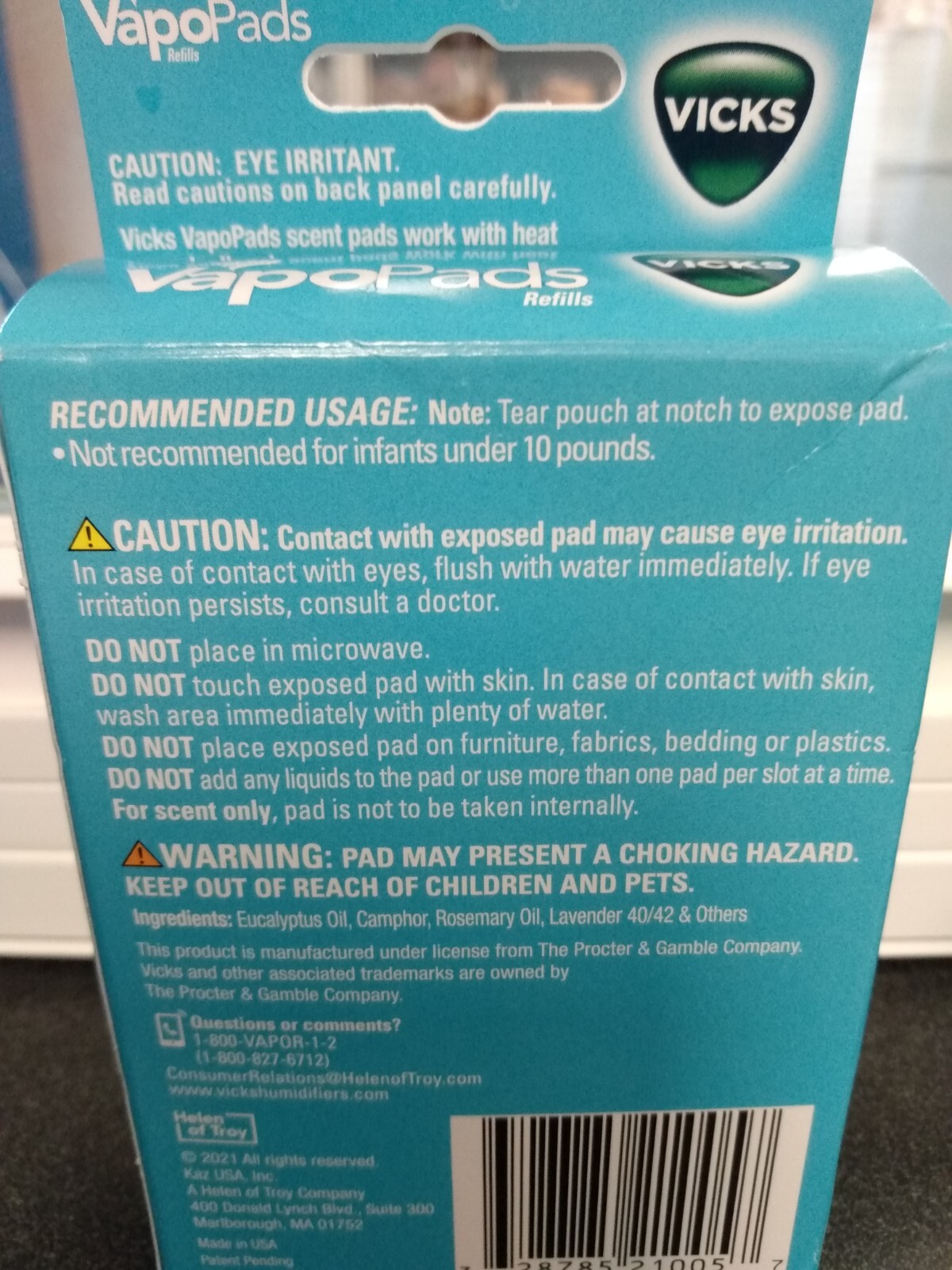 Vicks VapoPads Refill Scent Pads for Sleepy Time Comfort 12 Count Family Pack