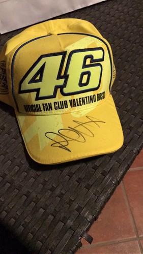 valentino rossi signed autografo autentico cappello fan club yamaha VR 46 |  eBay