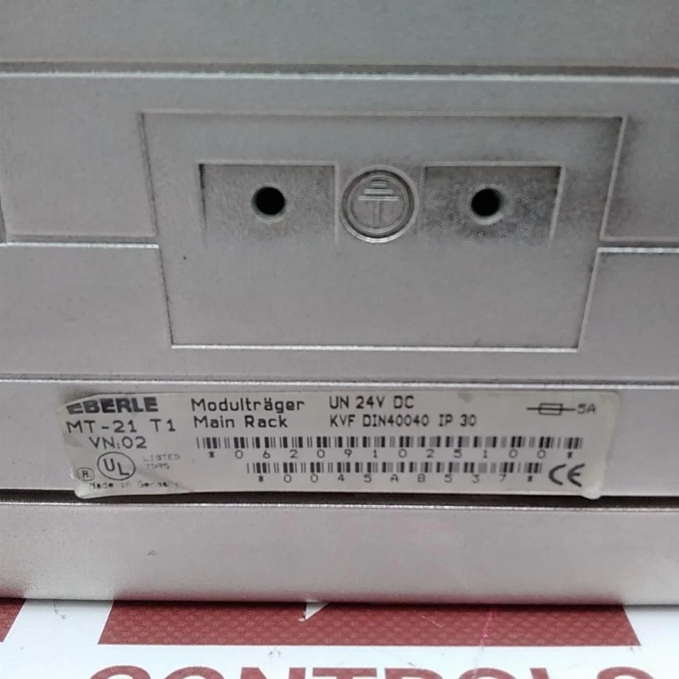 MT-21 T1 | Eberle | PLC Rack, No Cards Included, Used (UPP) - Image 2 of 2