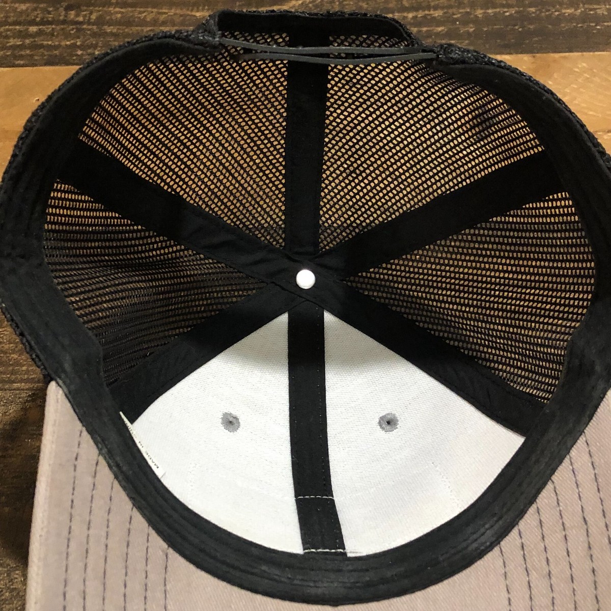 Nobo Hat Snapback Baseball Cap Mens Gray Black Benton Harbor