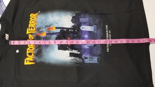 Factory of Terror Haunted Halloween Attraction Fall River Massachusetts NWT Sz L - 第 7/11 張圖片