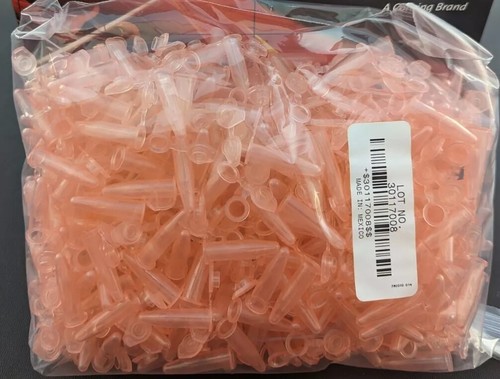 0.6ml Microcentrifuge Tube With Snap Lock Lid Axygen Corning 500 1000 5000 10000