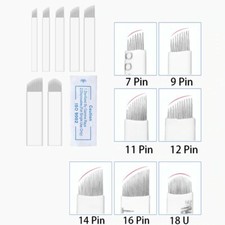 50pcs 16Pin Nano blades Microblading Needles Permanent Makeup Eyebrow
