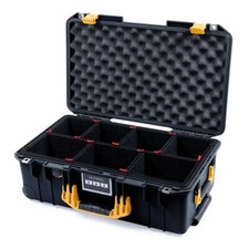 Black  Yellow Pelican 1535 case with TrekPak dividers.