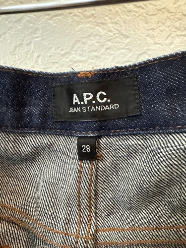 A.P.C. Jean New Standard Button Fly Indigo Dark Wash Jean Size 28 - Picture 4 of 7
