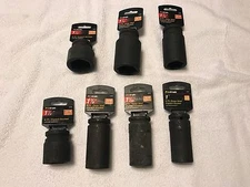 Pro-grade 3/4 drive impact sockets 1 1/2,1 1/4,1 1/8,1 1/16, 1 deep & short well