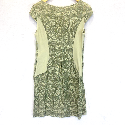 green emerald velvet dress Tuck Back Dress - Linen Shift Dress main image 0