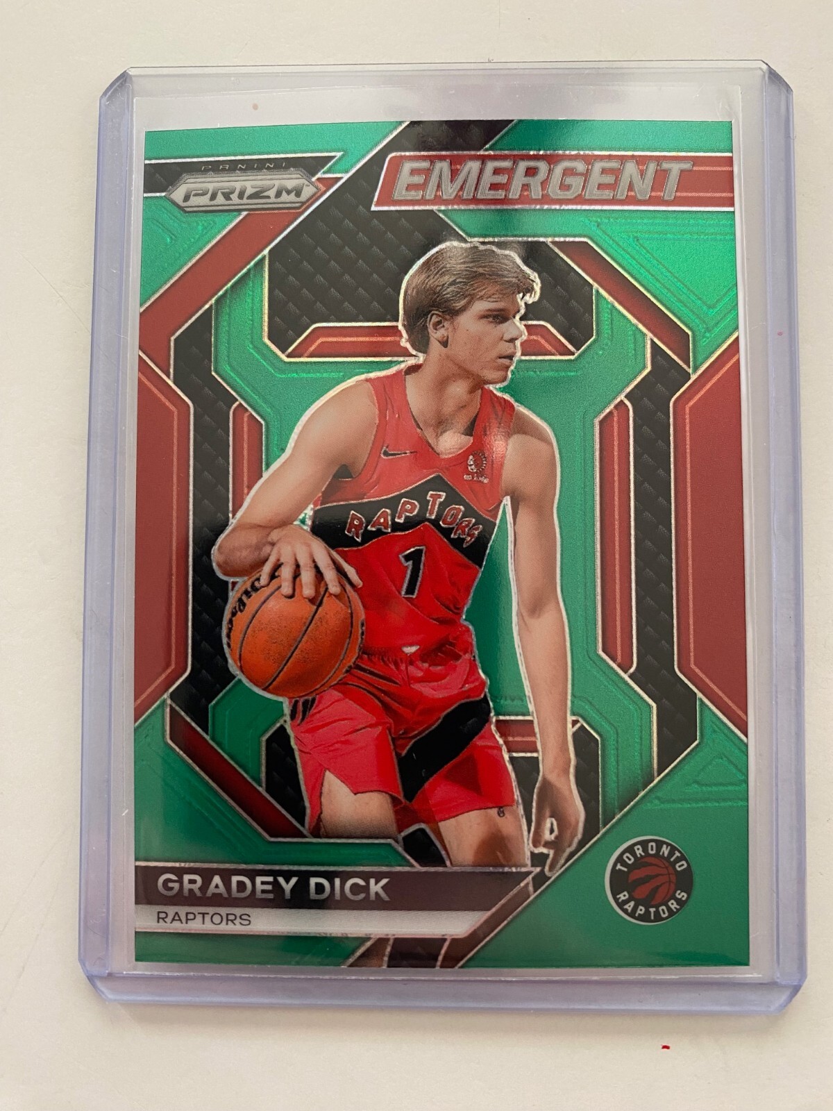 2023-24 Panini Prizm GRADEY DICK RC Emergent Green Prizm RAPTORS Rookie