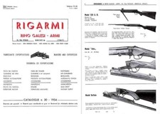 Catalogo pistole Rigarmi Arms 1954