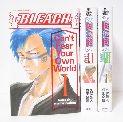 BLEACH Can t Fear Your Own World Vol.1-3 Light Novel Set auf Japanisch