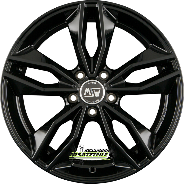 MSW MSW 71 Gloss Black 8X18 ET50 - LK5/112 ML73.1 Felge Alu-image