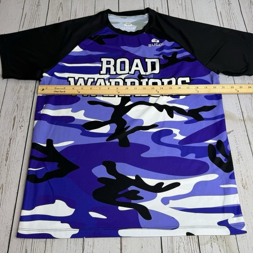 Sugoi Road Warriors POW MIA Purple Camouflage Running Cycling T Shirt Medium - Picture 6 of 8