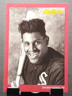 1991 Leaf Studio #38 Sammy Sosa WHITE SOX/CUBS baseball card NM/MT
