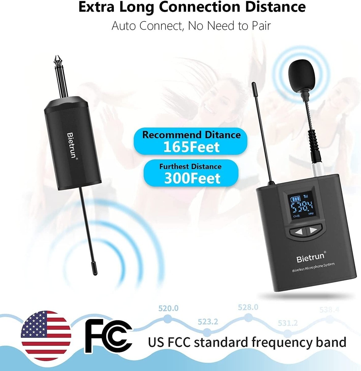 Micrófono Y Sistema Lavalier Inalámbrico Uhf Con Doble Solap | Meses - Foto 5
