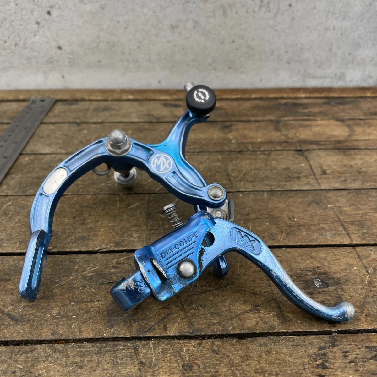 Dia Compe MX900 Rear Brake Caliper 85 MX 900 Old School BMX Lever 1985 Blue