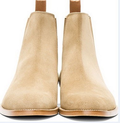 mens camel suede chelsea boots