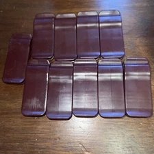 LOT OF 11- JOY MANGANO HUGGABLE HANGER CLIPS. Brown In Color.