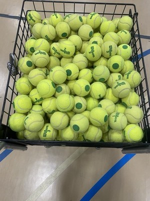50Wilson GREEN DOT Tennis Balls EXCELLENT  A QUALITY SEE OTHER LISTED No P Rico
