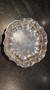 Chippendale International Silver Co Silver-plated Small Serving Tray 5.5 Inch