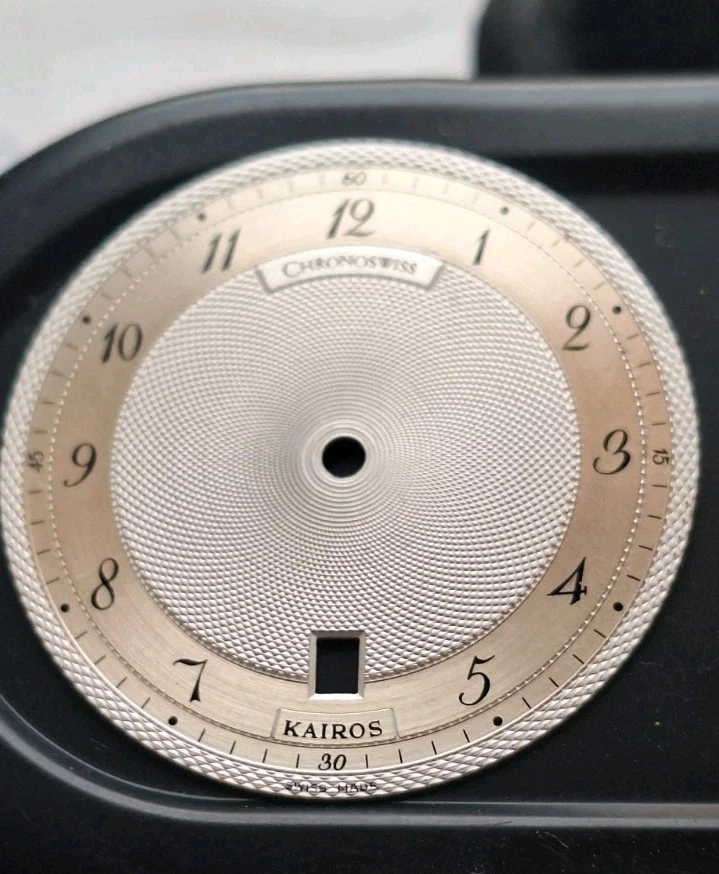 Chronoswiss Guilloche Zifferblatt CH-2823 Kairos- Swiss Made aus massiven Silber - Bild 2 von 4