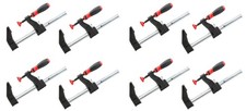 F style Quick Bar Clamp 2 inch throat 6 inch open rapid one hand close 8 pk