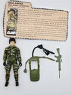1984 Hasbro G.I. Joe Rip Cord Halo Jumper Figure w/ Backpack Rifle Gas Mask Card