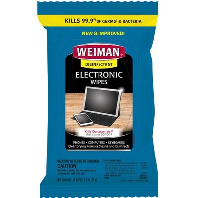 WEIMAN ELECTRONICS WIPES 15CT