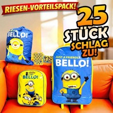 Restposten 25x Minions Taschen Kinder Trolley Schulranzen Turnbeutel Geldbörse