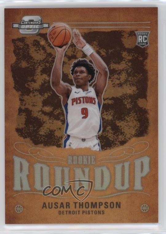 2023-24 Panini Contenders Optic Rookie Roundup Ausar Thompson #1 RC 0x49