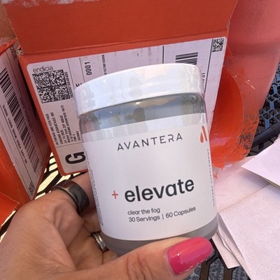 AVANTERA Elevate Dietary Supplement 60 Capsules Vegetarian Unflavored Exp 04/27