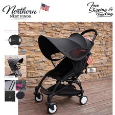Adjustable UV Protection Sun Shade Cover for Strollers - Breathable Mesh Design