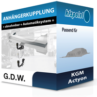 für KGM Actyon 08.2024-Jetzt G.D.W. AnhäNgerkupplung Abnehmbar Neu
