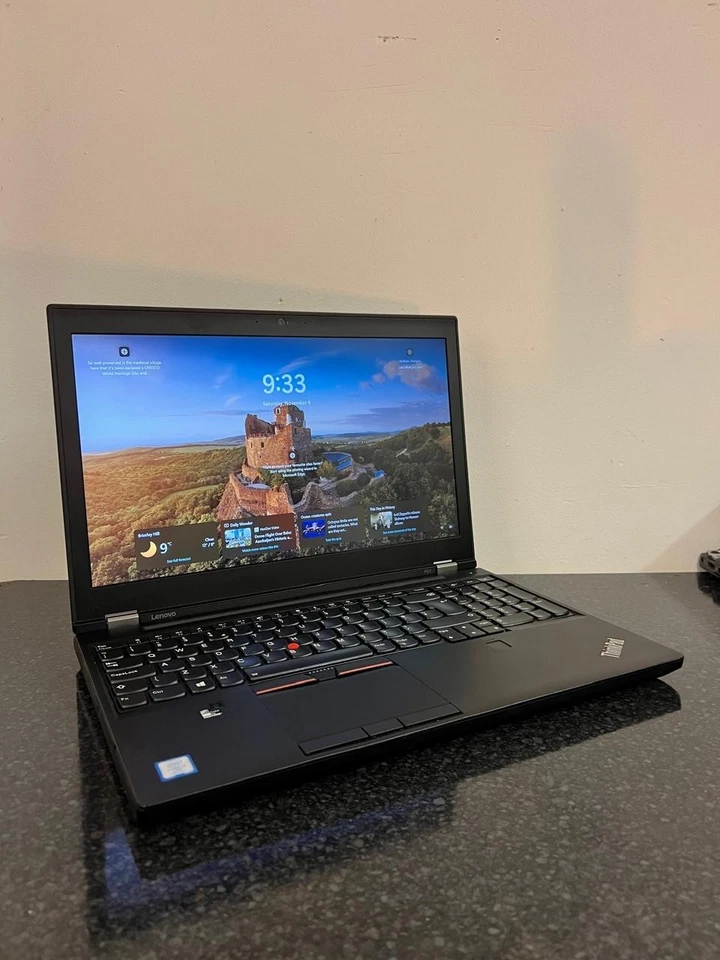Lenovo ThinkPad P51 CAD Gaming Laptop, i7-7700HQ 16GB RAM 256GB SSD Quadro M1200 - Image 3 of 4