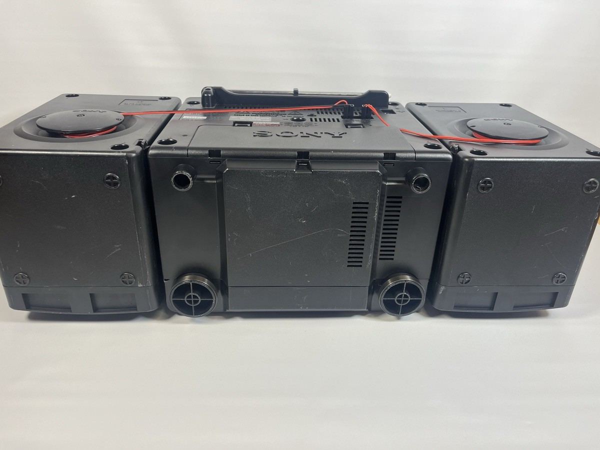 Sony CFD-510 Mega Bass Boombox AM/FM CD Cassette Player Partially