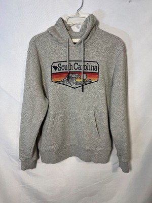 State of Mine South Carolina Wave Sunset Graphic Hoodie Sweatshirt Size Large